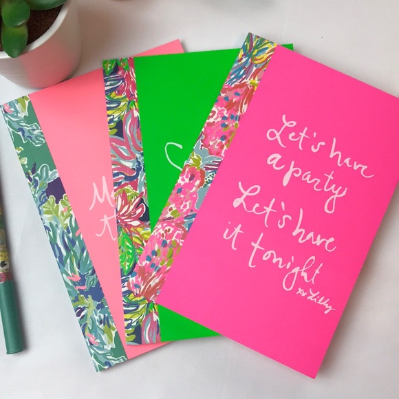 Lilly Pulitzer Other - Lilly Pulitzer Notebooks - 3 in Set